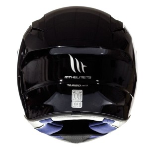 Casque MT TARGO uni Noir Brillant