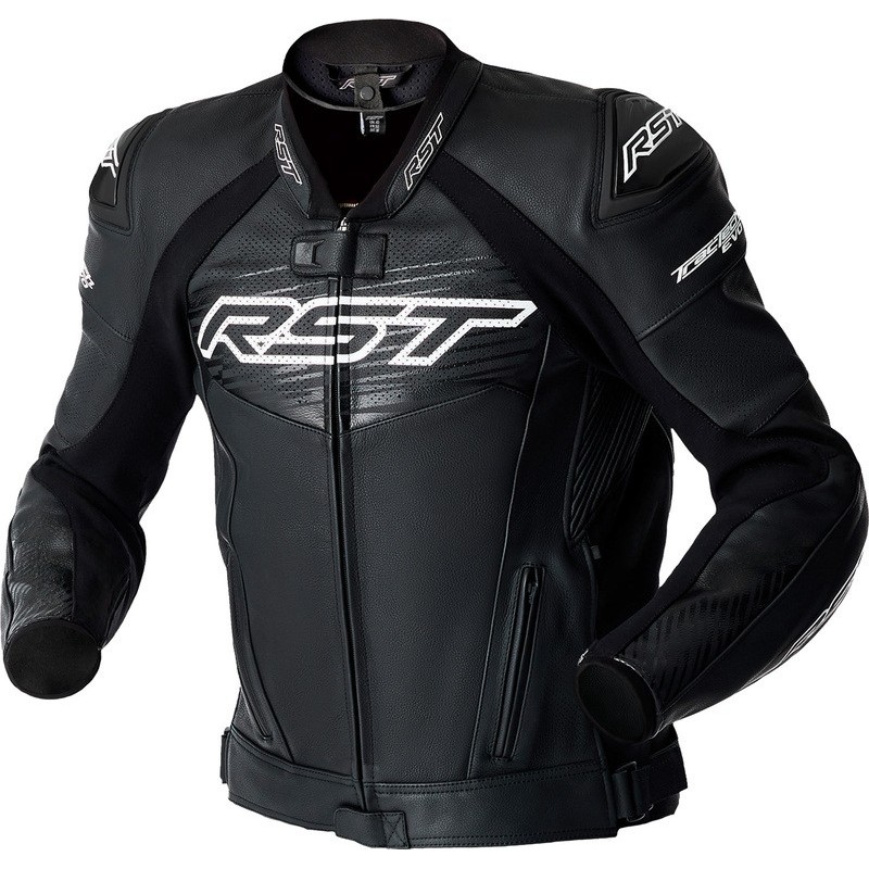 Blouson cuir RST Tractech Evo D30 2026 CE Noir Blanc