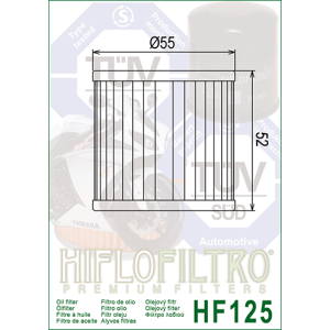 Filtre à Huile HIFLOFILTRO HF125