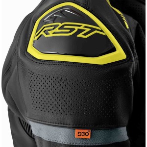 Blouson cuir RST S-1 D30 2026 Jaune Fluo
