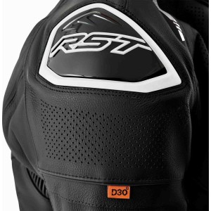 Blouson cuir RST S-1 D30 2026 Noir Blanc