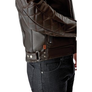 Blouson cuir RST Hillberry D30 CE Brun