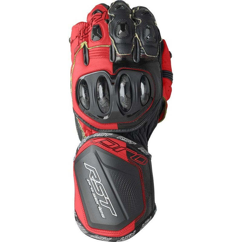 Gants cuir RST Pro Series GP D30 Noir Rouge