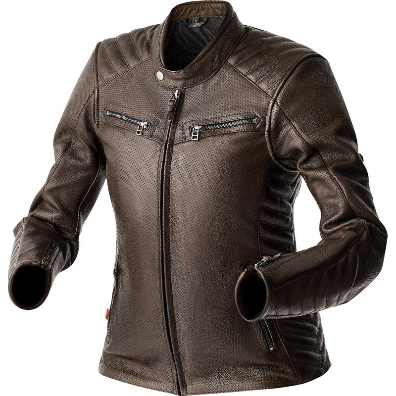 Veste cuir femme RST Roadster Air D30 CE Marron