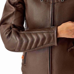Veste cuir femme RST Roadster Air D30 CE Marron