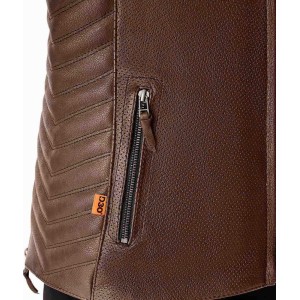 Veste cuir femme RST Roadster Air D30 CE Marron