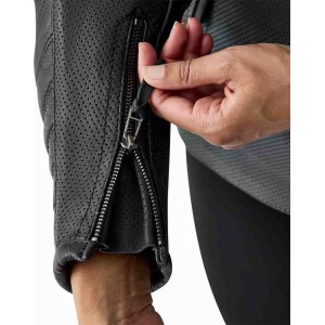 Veste cuir femme RST Roadster Air D30 CE Noir