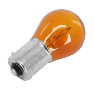 Ampoule 12V 21W culot BA15s Norme P21W Orange