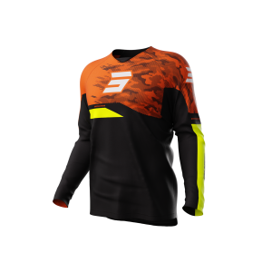 Maillot enfant SHOT 2024 Draw Matrix Orange