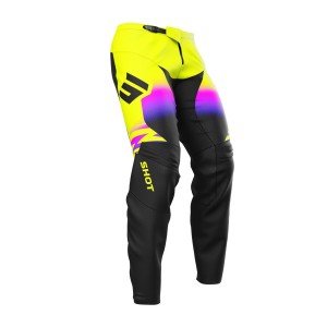 Pantalon enfant SHOT 2025 Draw X-Trem Jaune Fluo