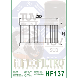 Filtre à Huile HIFLOFILTRO HF137
