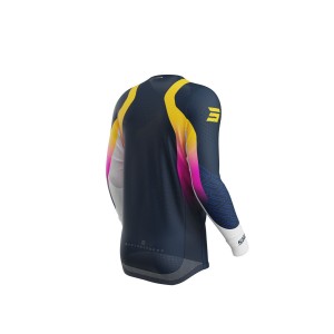 Maillot SHOT 2025 Aerolite Ultra Bleu Orange Rose Maillot SHOT 2025 Aerolite Ultra Bleu Orange Rose