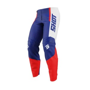 Pantalon enfant SHOT 2025 Draw League Bleu Rouge