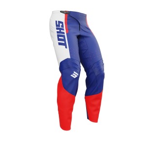 Pantalon enfant SHOT 2025 Draw League Bleu Rouge