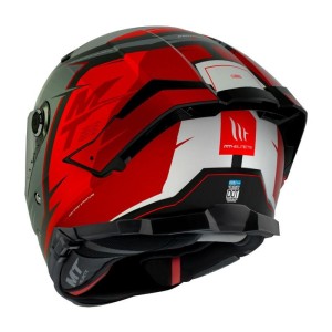 Casque MT THUNDER Gris Rouge Mat
