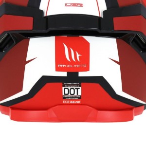 Casque MT THUNDER Gris Rouge Mat