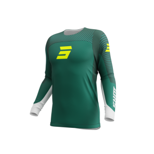 Maillot SHOT 2023 Contact GP 26 Vert et Jaune Fluo