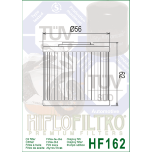 Filtre à Huile HIFLOFILTRO HF162