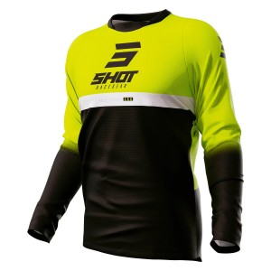Maillot SHOT 2023 Devo Reflex Jaune Fluo