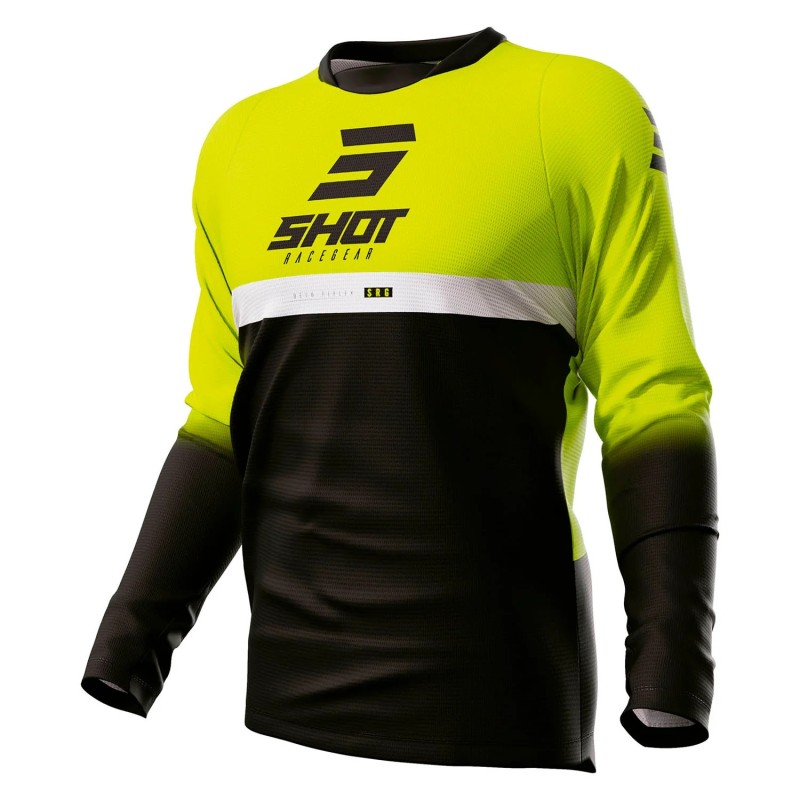 Maillot SHOT 2023 Devo Reflex Jaune Fluo