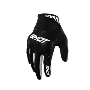 Gants SHOT 2025 Drift Spider Noir et Blanc