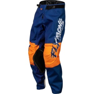 Pantalon enfant FLY RACING Kinetic Khaos Bleu Orange