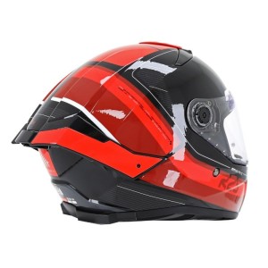 Casque MT THUNDER Noir Rouge Brillant
