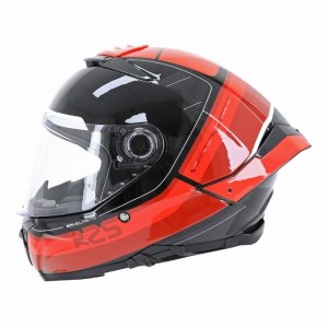 Casque MT THUNDER Noir Rouge Brillant