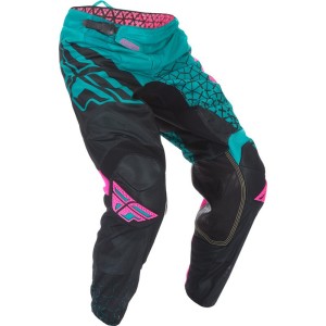 Pantalon enfant FLY RACING Kinetic Trifecta Mesh Vert Rose