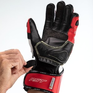 Gants RST Tractech Evo 4 Cuir Rouge