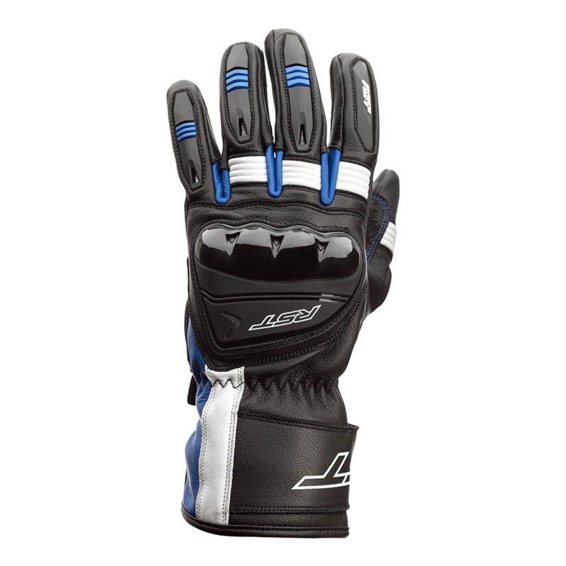 Gants RST Pilot CE Cuir Noir Bleu Gants RST Pilot CE Cuir Noir Bleu
