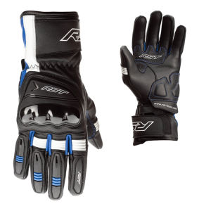 Gants RST Pilot CE Cuir Noir Bleu