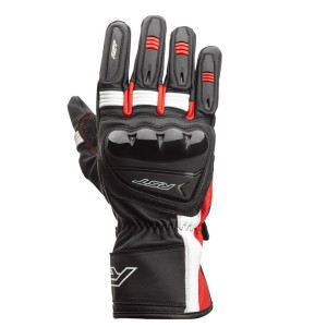 Gants RST Pilot CE Cuir Noir Rouge