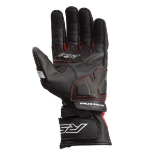 Gants RST Pilot CE Cuir Noir Rouge