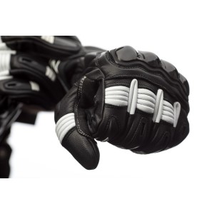 Gants RST Pilot CE Cuir Noir Blanc