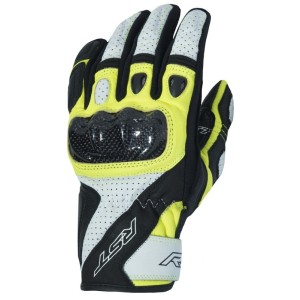 Gants RST Stunt 3 CE Cuir Textile Jaune