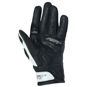 Gants RST Stunt 3 CE Cuir Textile Blanc