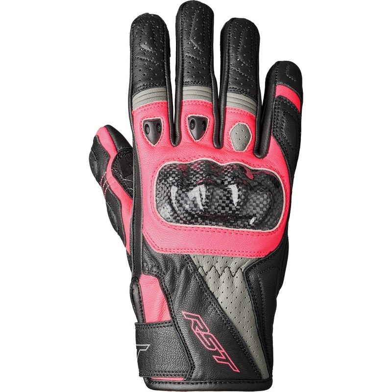 Gants femme RST Stunt 3 CE Cuir Rose Gants femme RST Stunt 3 CE Cuir Rose