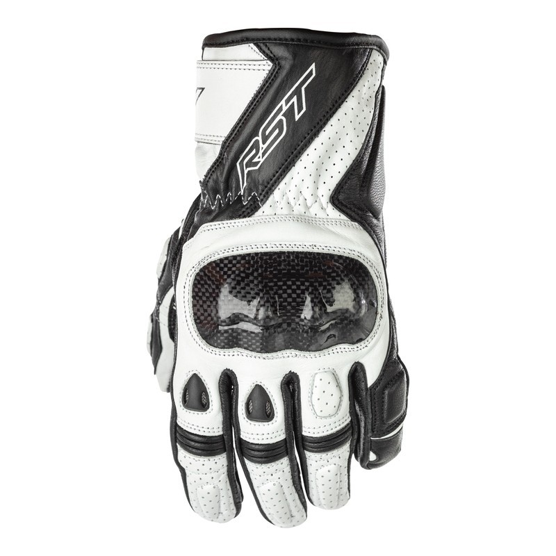Gants femme RST Stunt 3 CE Cuir Blanc Gants femme RST Stunt 3 CE Cuir Blanc