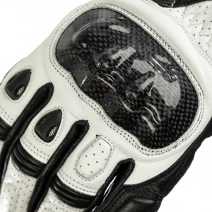 Gants femme RST Stunt 3 CE Cuir Blanc