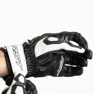 Gants femme RST Stunt 3 CE Cuir Blanc