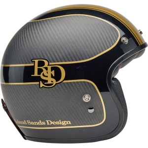 Casque BELL Custom 500 Carbon RSD Checkmate Noir Or