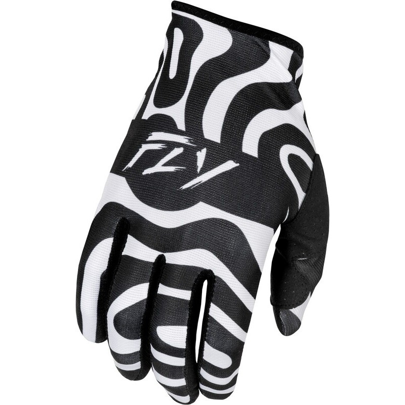 Gants FLY RACING Lite L.E. Abyss Blanc Noir Gants FLY RACING Lite L.E. Abyss Blanc Noir