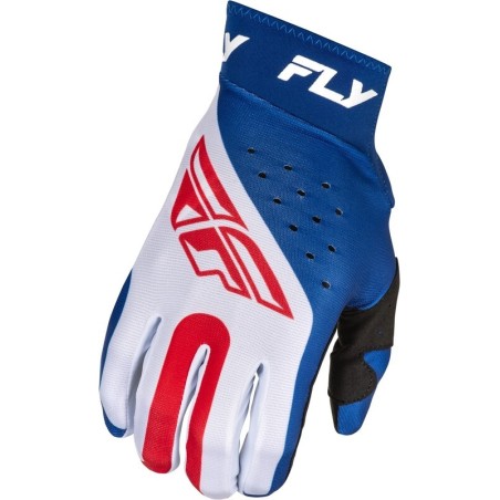 Gants FLY RACING Pro Lite Rouge Blanc Bleu