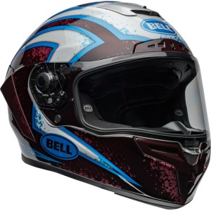 Casque BELL Race Star Flex DLX Xenon Gloss Red Silver