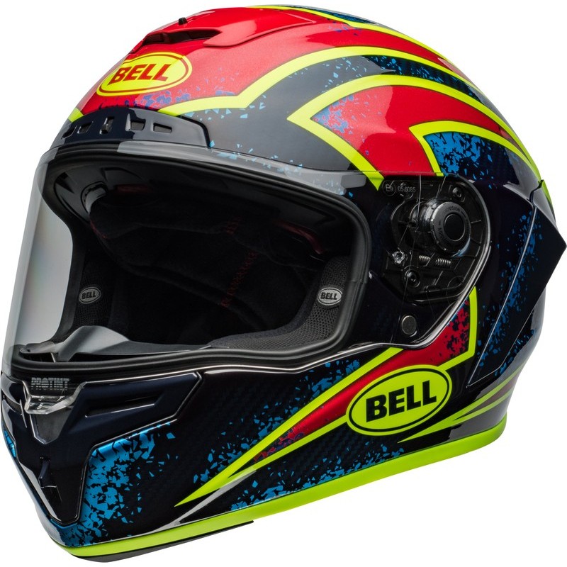 Casque BELL Race Star Flex DLX Xenon Gloss Blue Retina Casque BELL Race Star Flex DLX Xenon Gloss Blue Retina