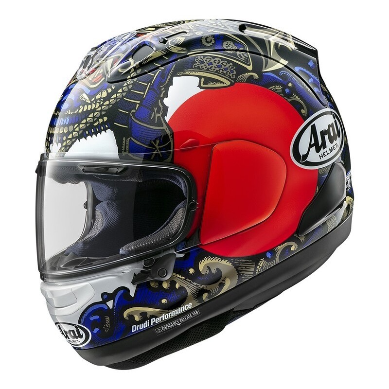 Casque ARAI RX-7V EVO Samurai multicolor Casque ARAI RX-7V EVO Samurai multicolor