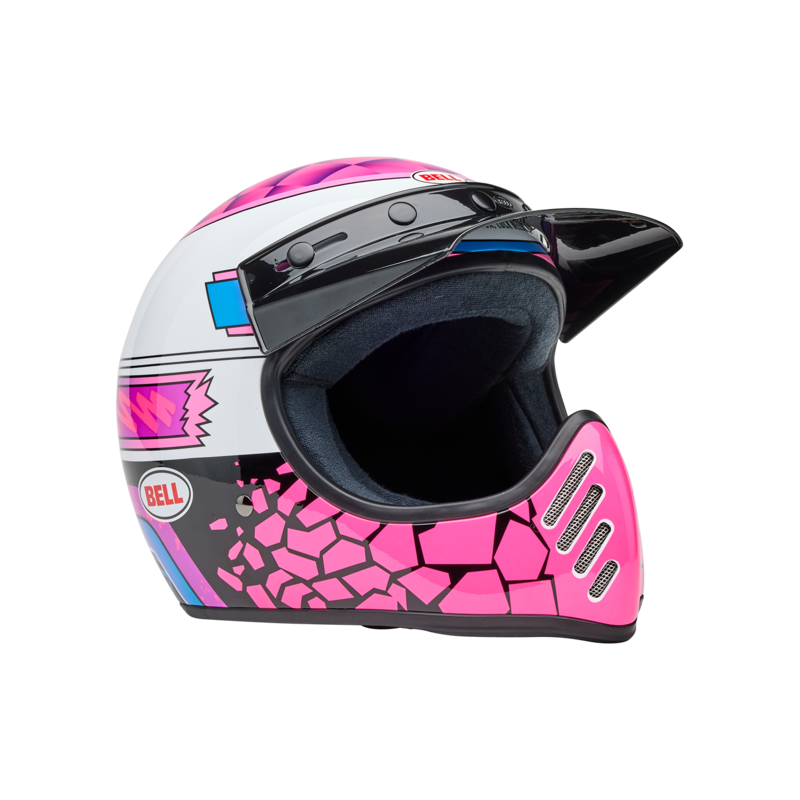 Casque BELL Moto 3 Classic Deathspray Pink Purple