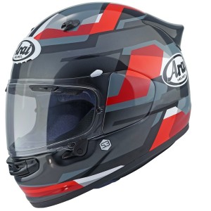 Casque ARAI QUANTIC Abstract Rouge