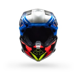 Casque BELL Moto-10 Spherical Pro Circuit 25 Bleu Blanc